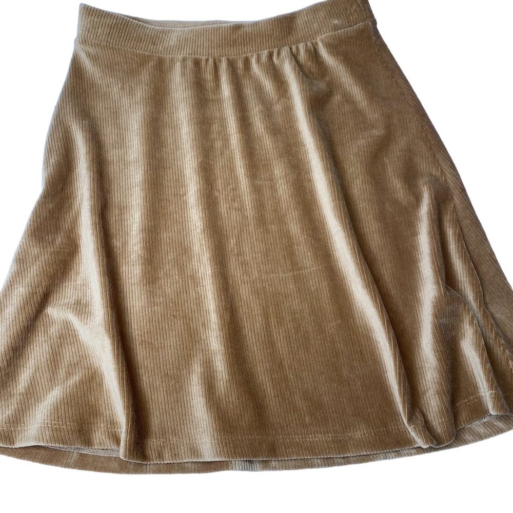 Altar’d State Tan Brown Corduroy Fall Skirt Size Medium - Picture 2 of 5